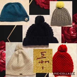 ❤️5 FASHION BEANIES NWOT or EUC🎁